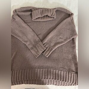 Aerie Brown Turtleneck Sweater